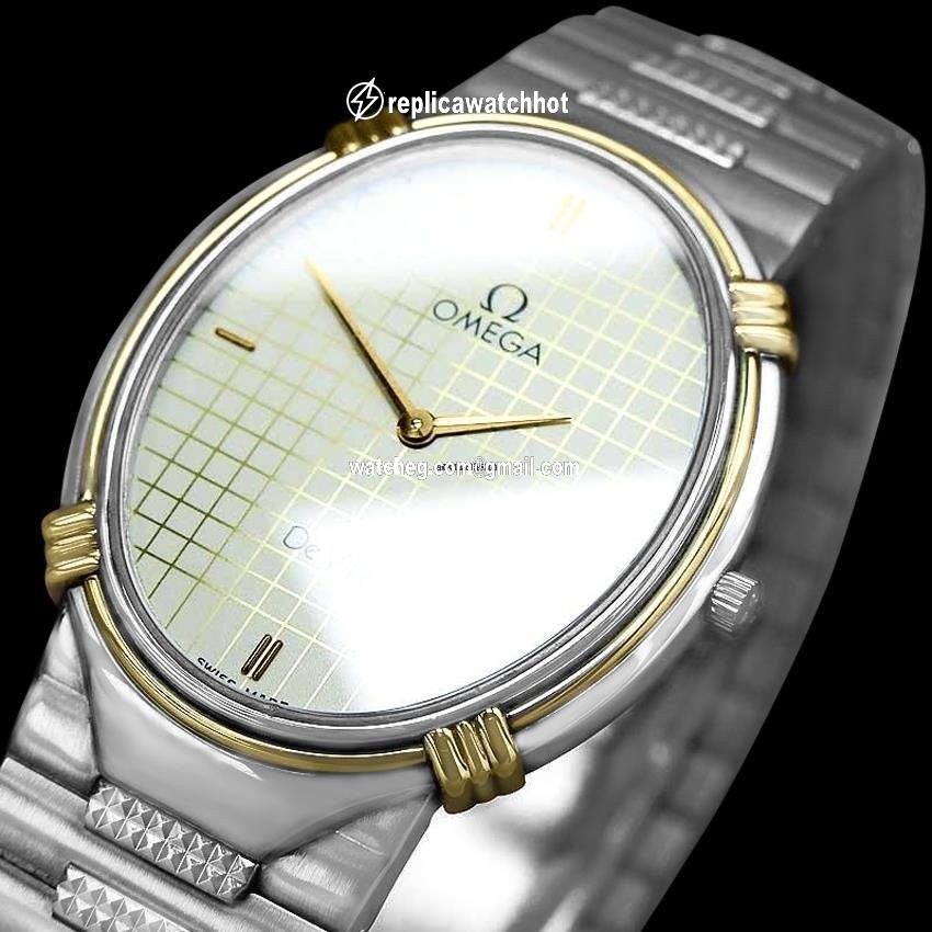 Omega De Ville Mens watch Unisex Quartz Gold Steel AB 2 4