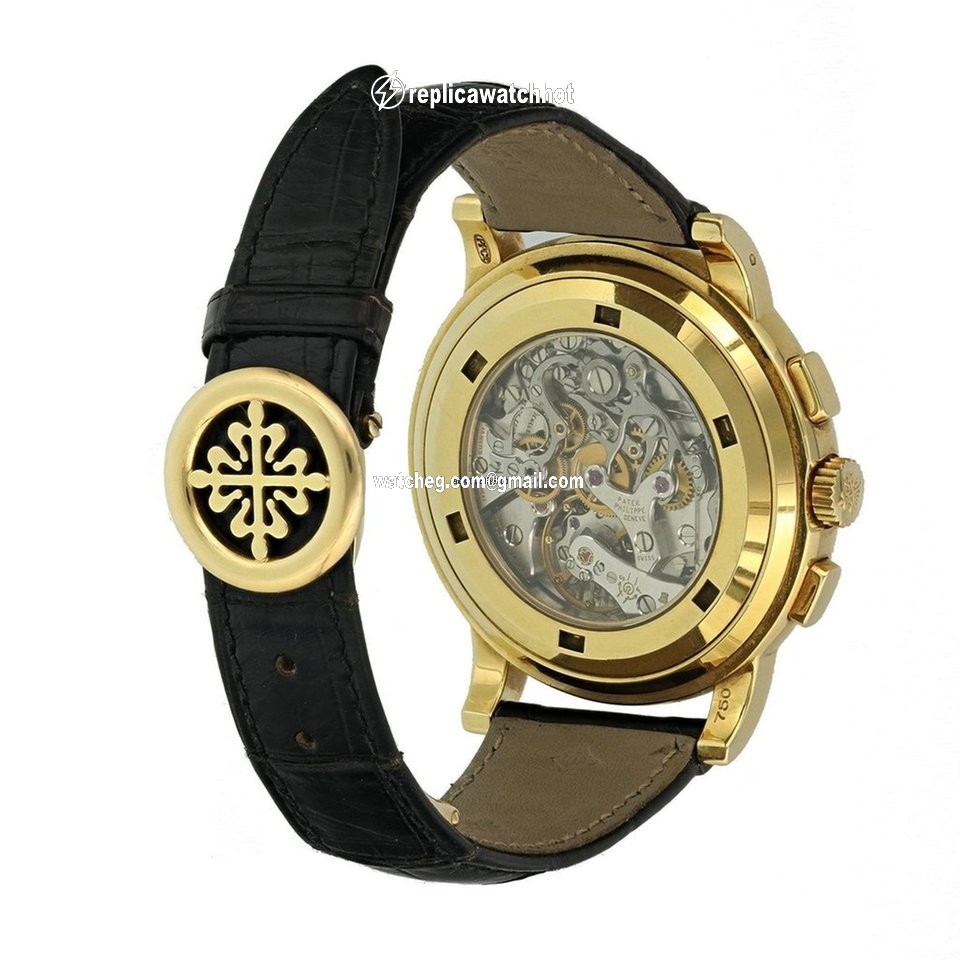 Patek Philippe Chronograph Mens watch Unisex Manual winding Yellow gold 5070J-001 4