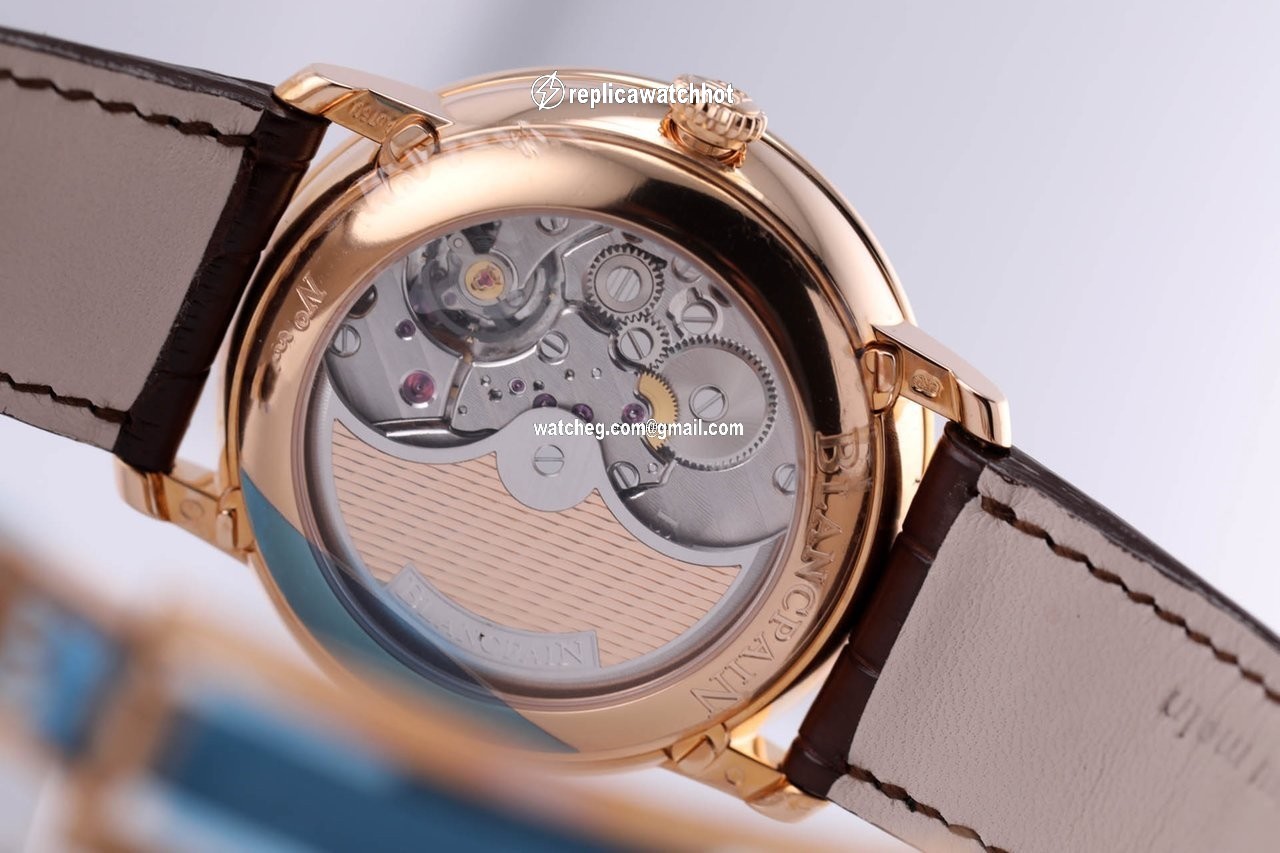 Blancpain Villeret Quantieme Complet Mens watch Unisex Automatic Rose gold 6639A-3631-55B 4