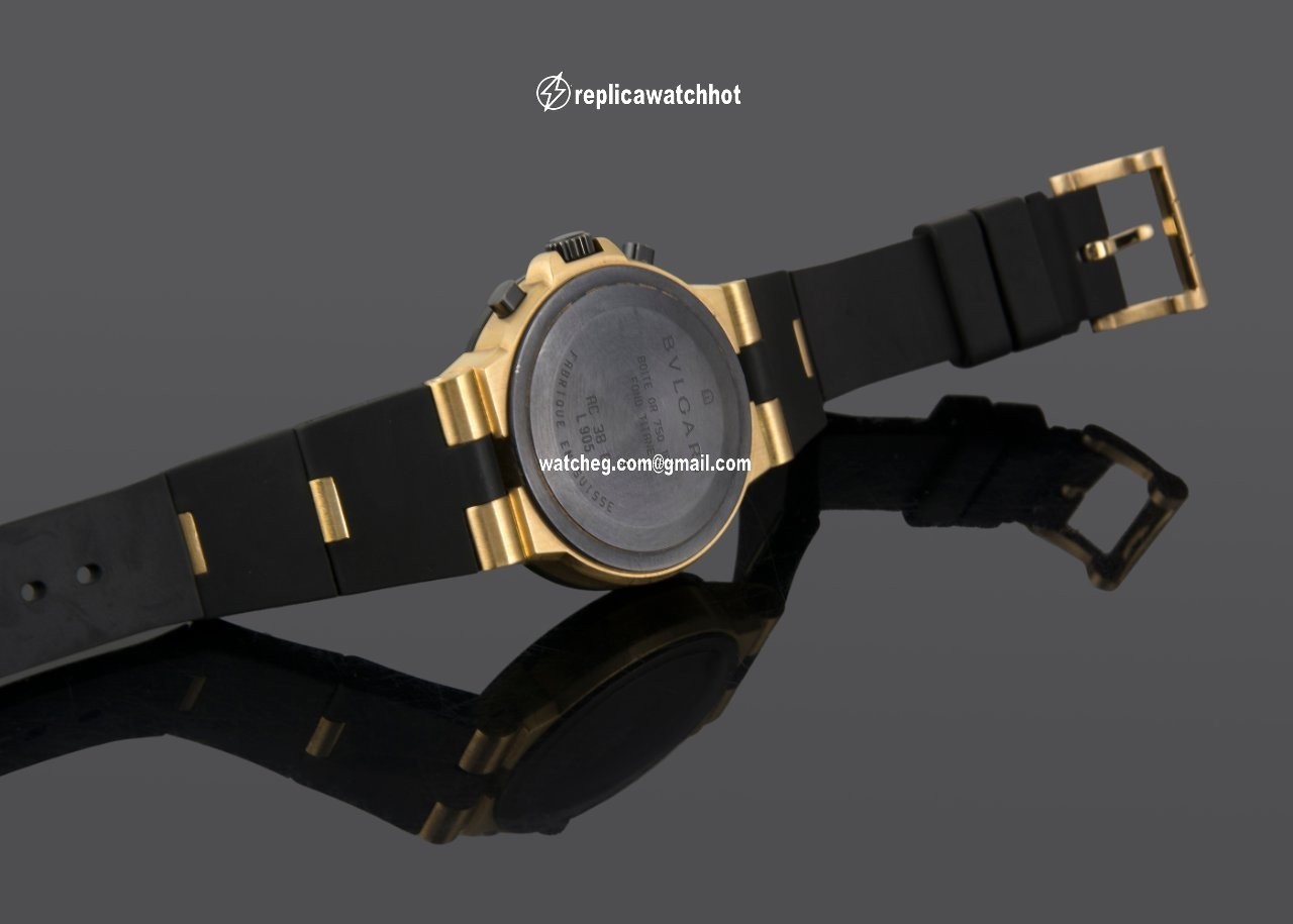 Bulgari Diagono Mens watch Unisex Automatic Yellow gold AC 38 G 4