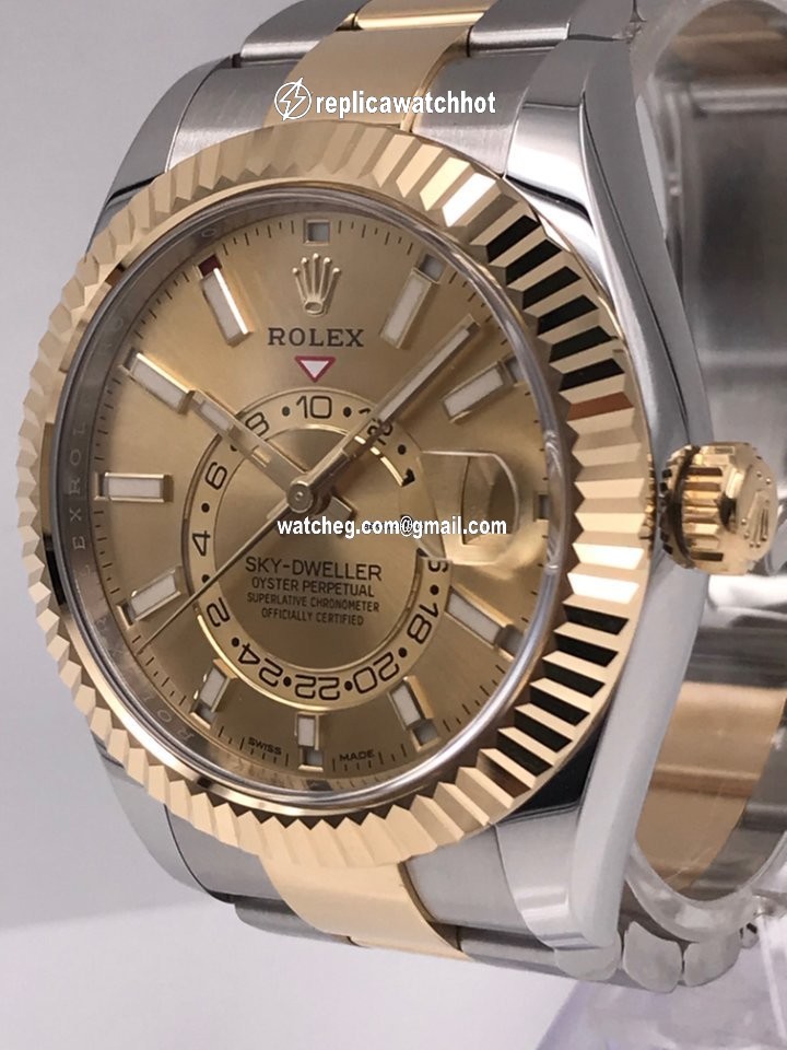 Rolex Sky-Dweller Mens watch Unisex Gold Steel Automatic 326933-0001 4