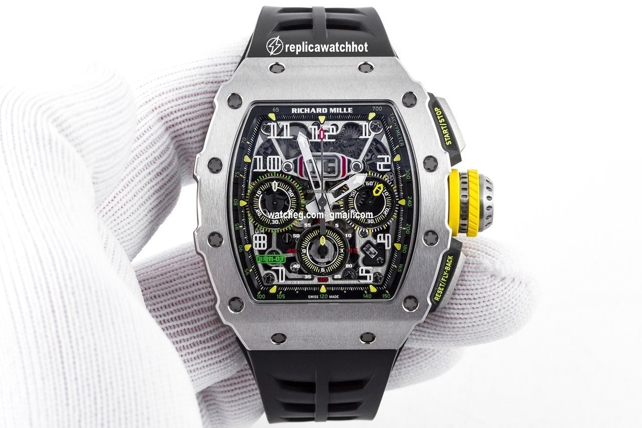 Richard Mille RM 011 Mens watch Unisex Automatic Titanium RM 11-03 Ti 4