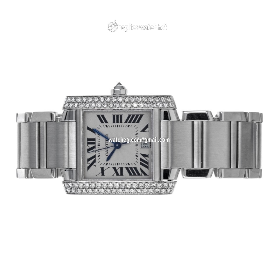 Cartier Tank Francaise Mens watch Unisex Automatic White gold 2366 4