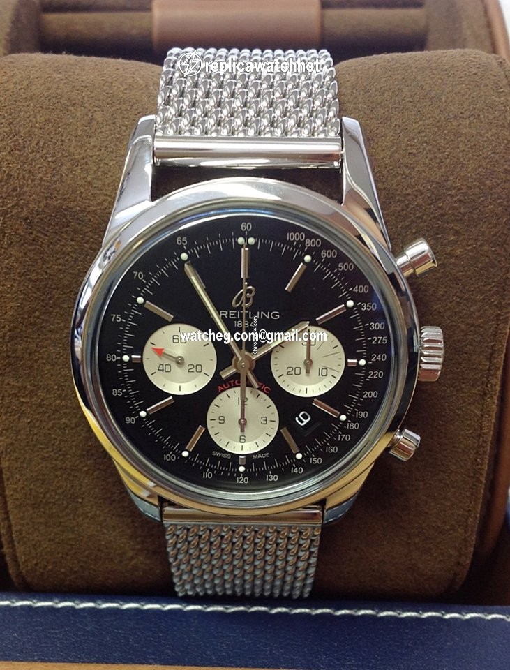 Breitling Transocean Chronograph Mens watch Unisex Automatic Steel AB015212 BF26 154A 4