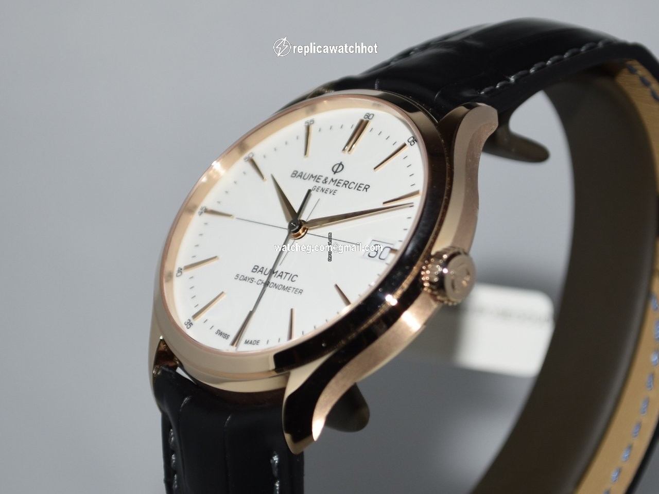 Baume & Mercier Clifton Mens watch Unisex Automatic Rose gold MOA10469 4