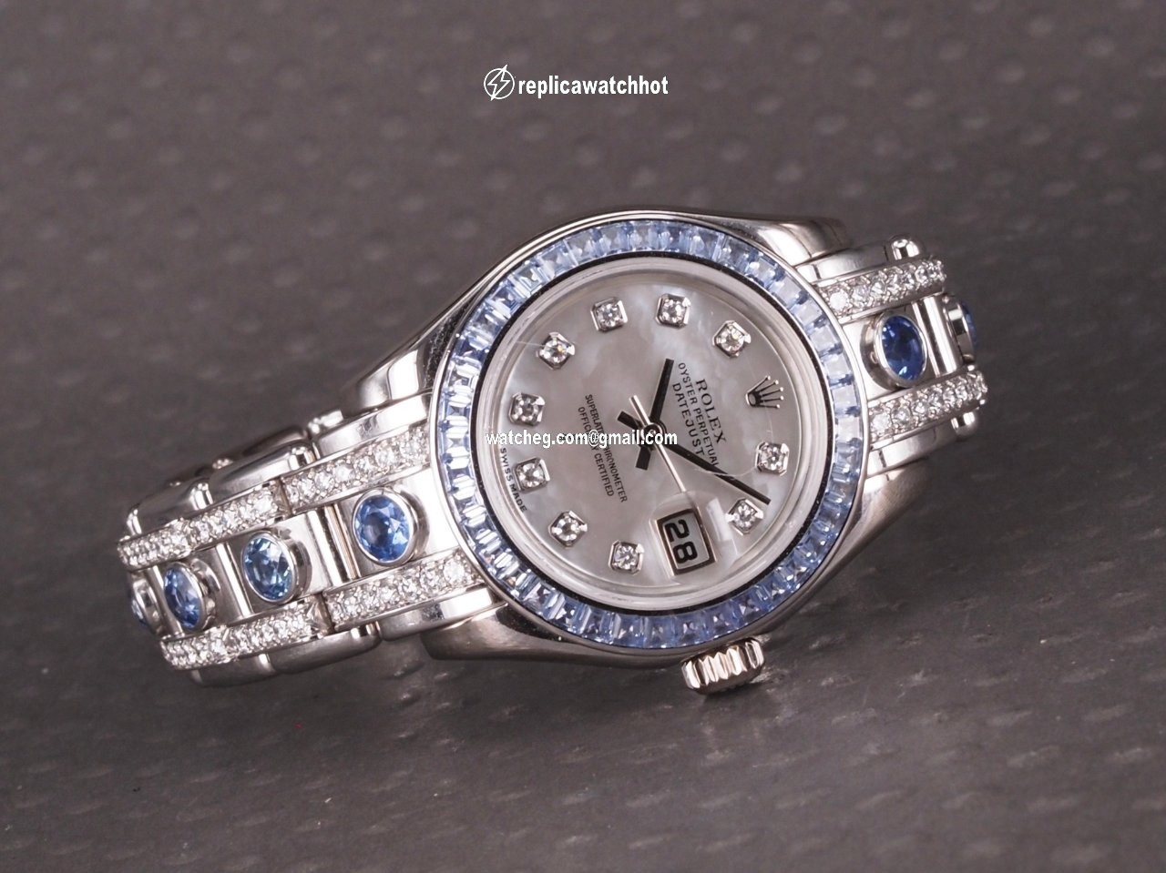 Rolex Womens watch White gold Automatic 80309 4
