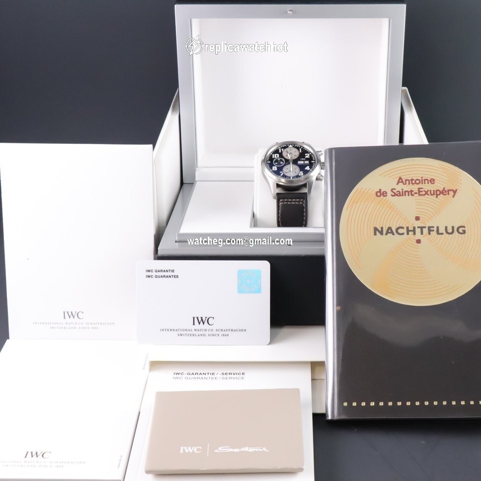 IWC Pilot Chronograph Mens watch Unisex Automatic Steel IW371709 4