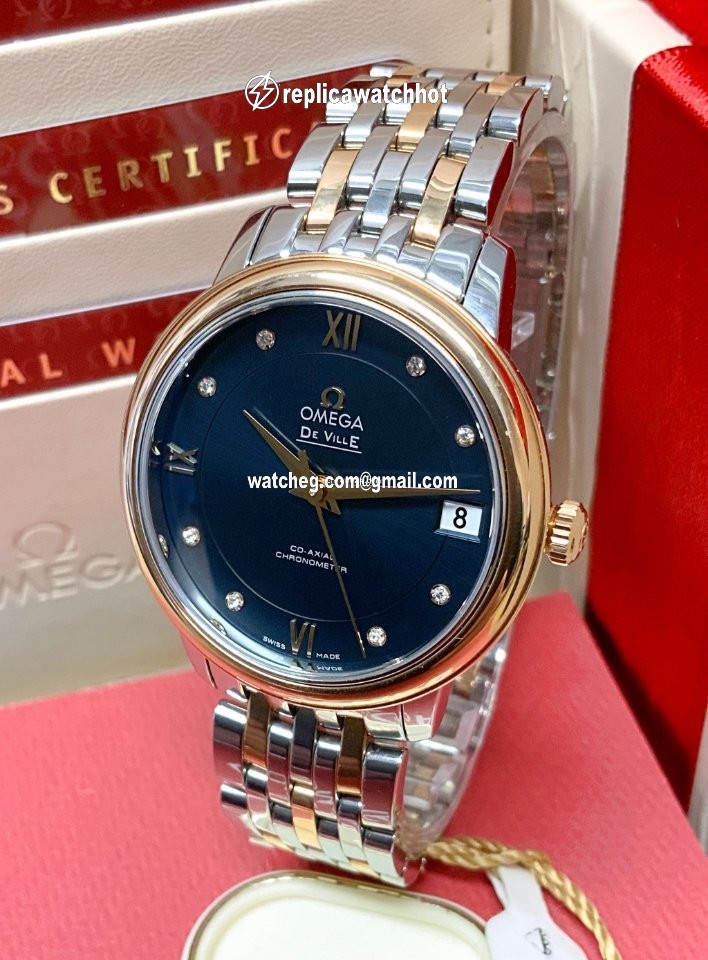 Omega De Ville Prestige Mens watch Unisex Automatic Gold Steel 424.20.33.20.53.001 4