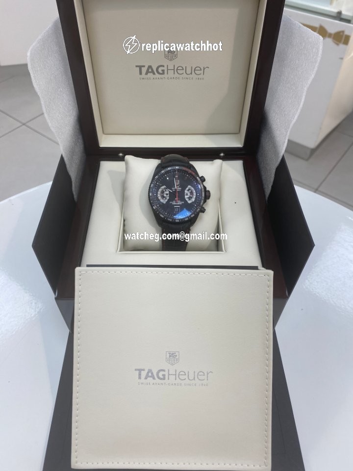 TAG Heuer Grand Carrera Mens watch Unisex Automatic Titanium CAV518B.FC6237 4