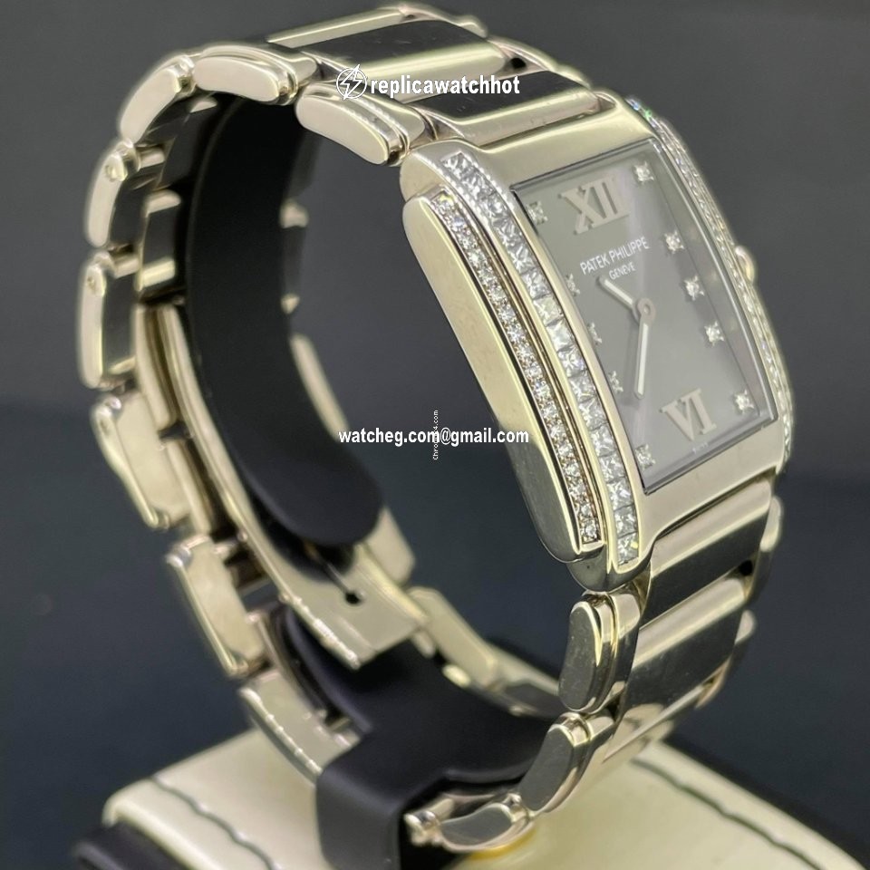 Patek Philippe Twenty~4 Womens watch Quartz White gold 4910 20G-010 4