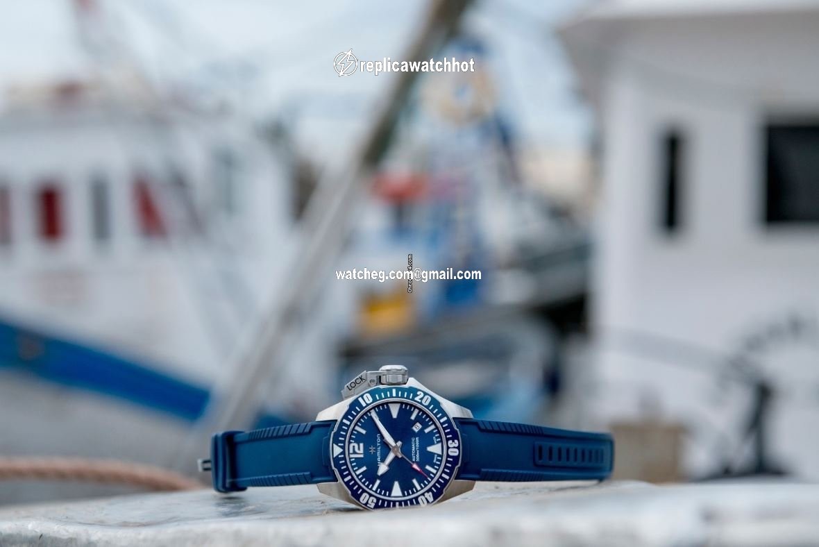 Hamilton Khaki Navy Frogman Mens watch Unisex Automatic Steel H77705345 4