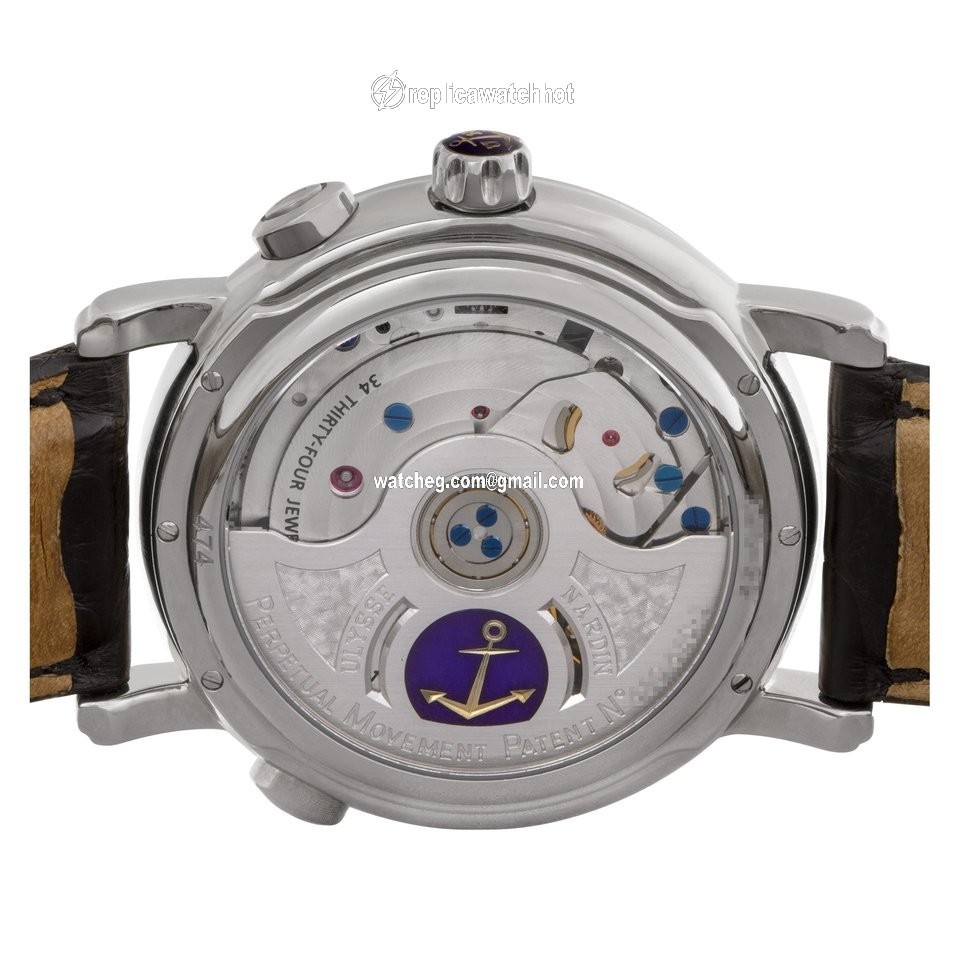 Ulysse Nardin GMT + - Perpetual Mens watch Unisex Automatic White gold 320-22 4