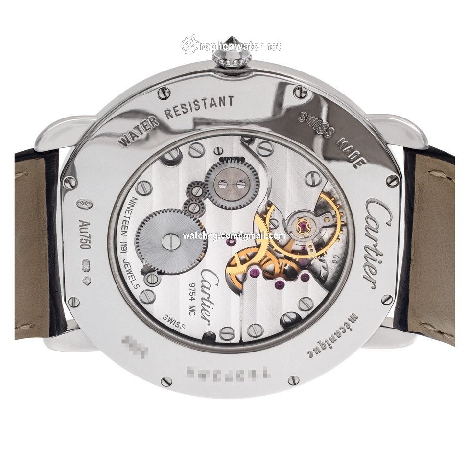 Cartier Ronde Louis Cartier Mens watch Unisex Manual winding White gold WR007004 4