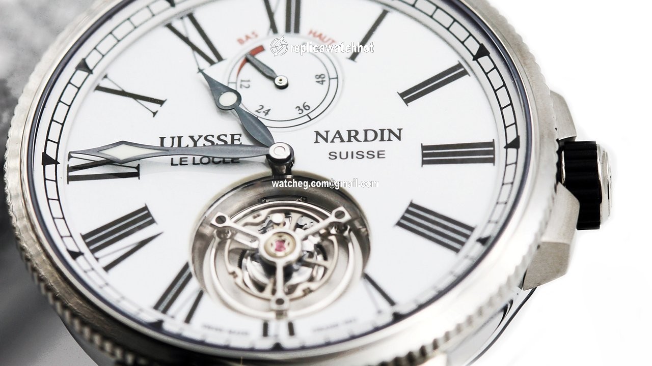 Ulysse Nardin Marine Tourbillon Mens watch Unisex Automatic Steel 1283-181-3 E0 4