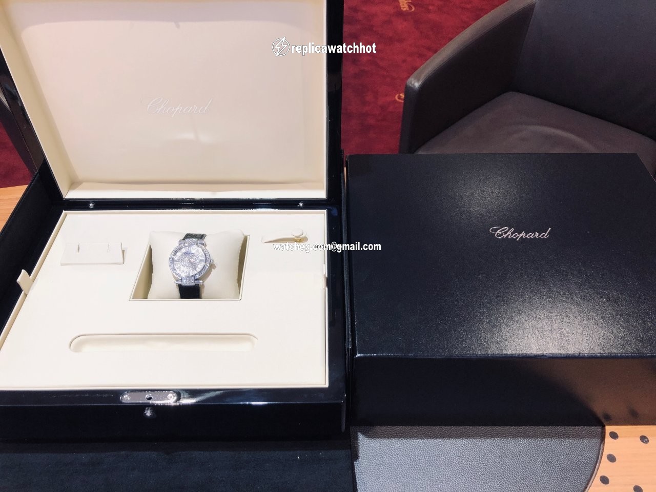 Chopard Imperiale Quartz White gold 384242-1001 4