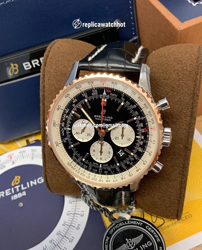 Breitling Navitimer 01 (46 MM) Mens watch Unisex Automatic Gold Steel UB0127211B1P1 4