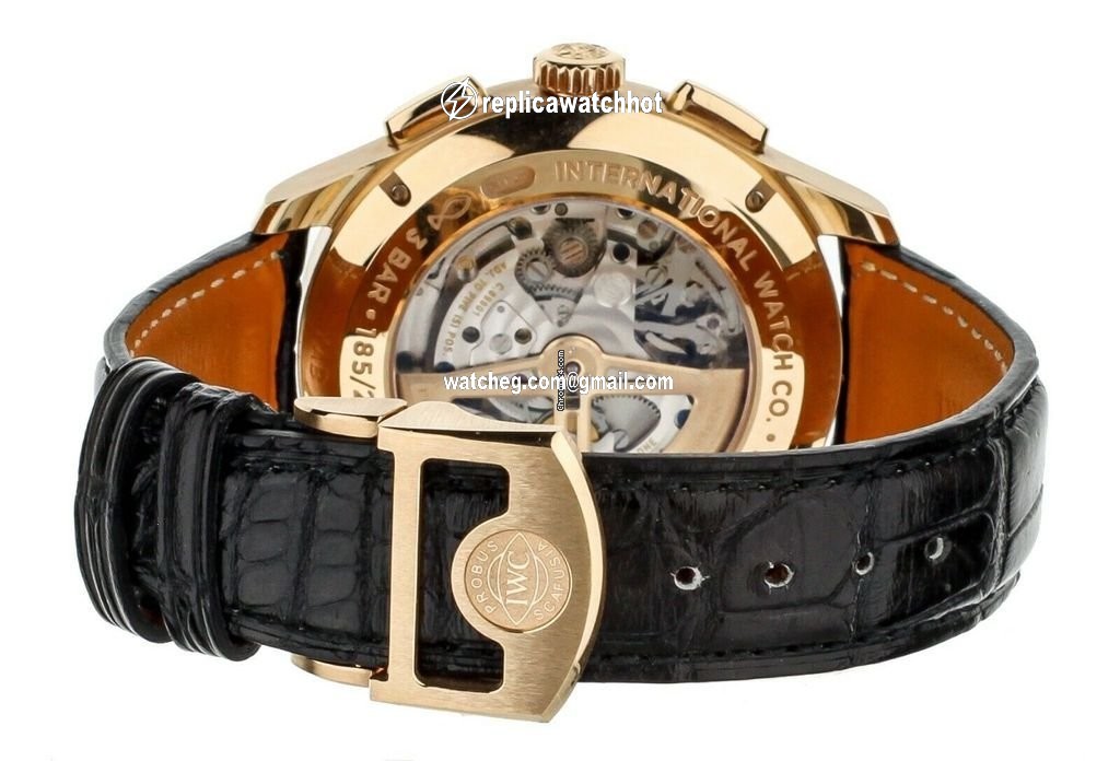 IWC Portuguese Perpetual Calendar Digital Date-Month Mens watch Unisex Automatic Rose gold IW397204 4