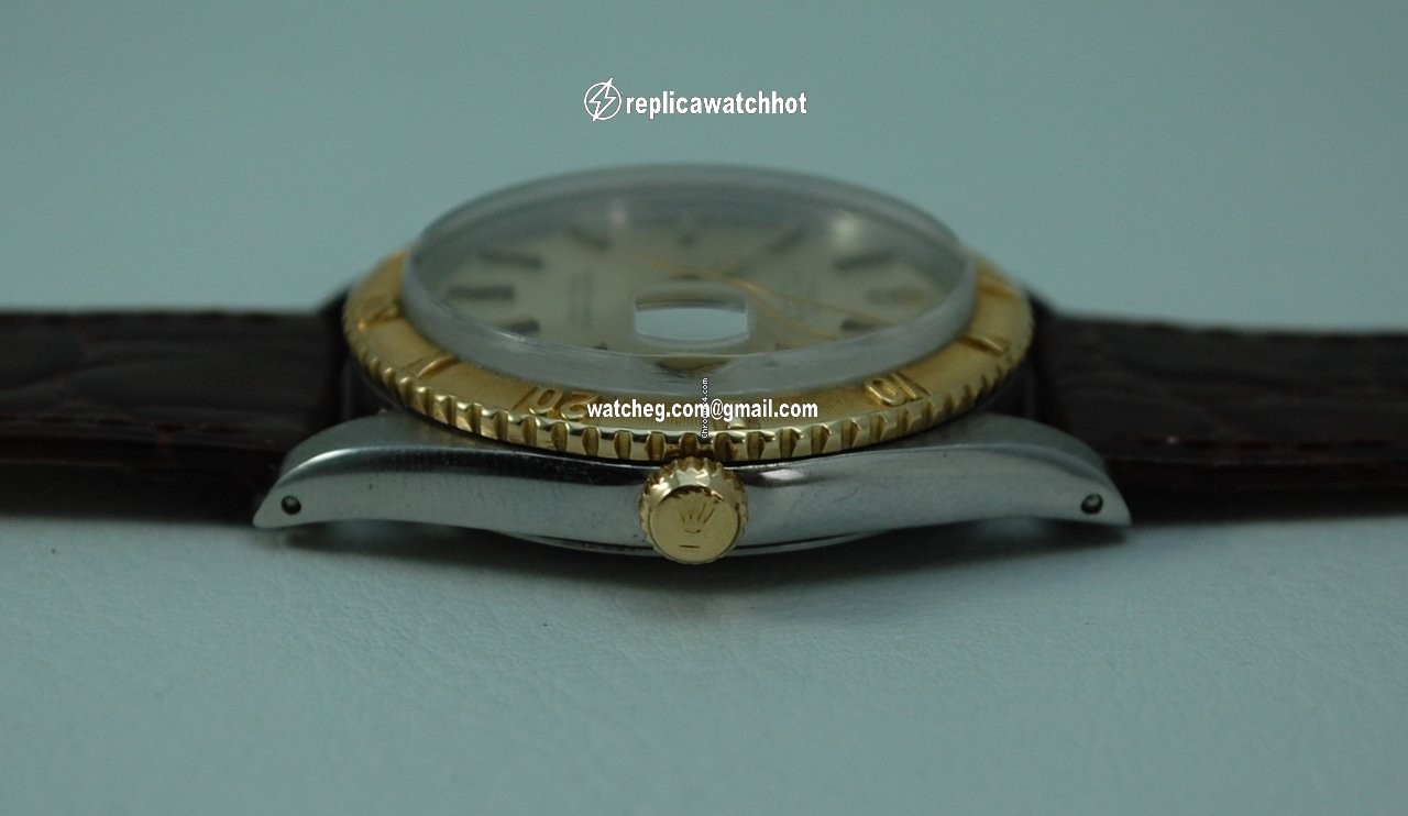 Rolex Datejust Turn-O-Graph Mens watch Unisex Gold Steel Automatic 1625 4