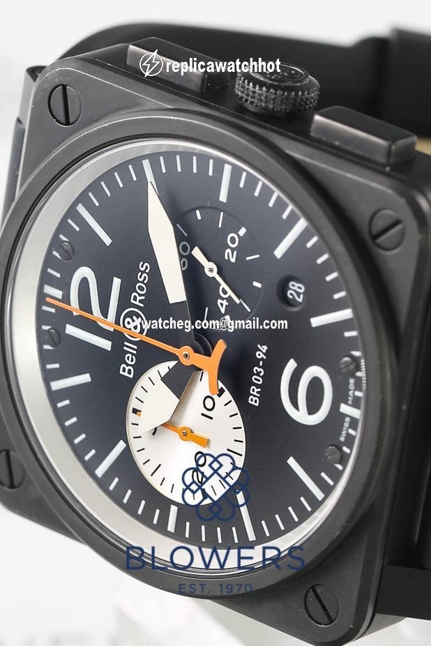 Bell & Ross BR 03-94 Chronographe Mens watch Unisex Automatic Steel BR03-94 4