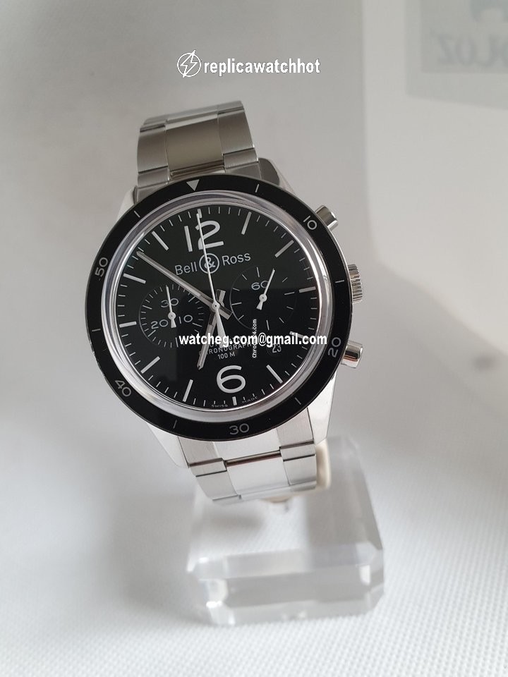 Bell & Ross BR V1 Mens watch Unisex Automatic Steel BRV126-BL-BE SST 4