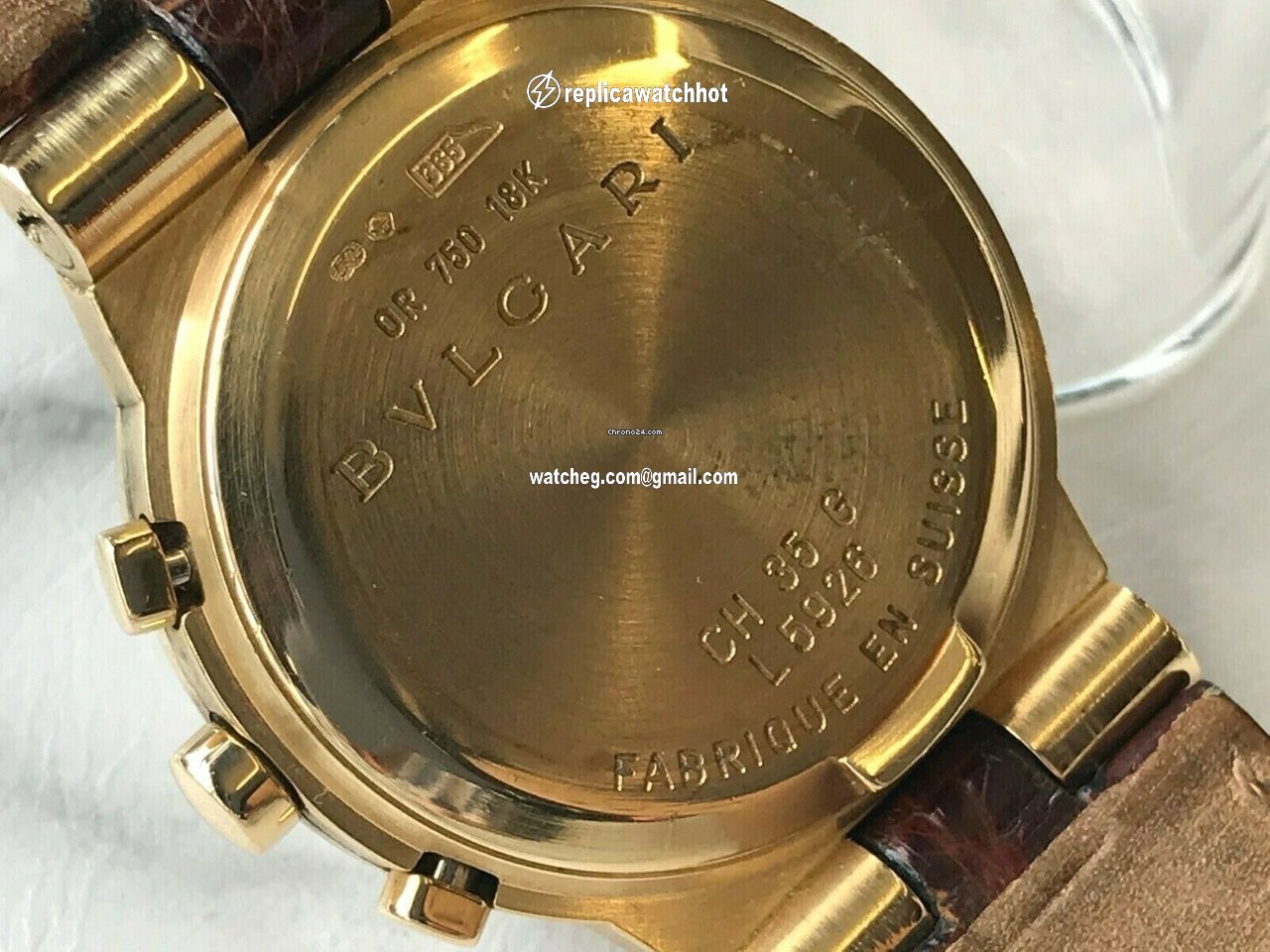 Bulgari Diagono Mens watch Unisex Automatic Yellow gold DG 35 G 4
