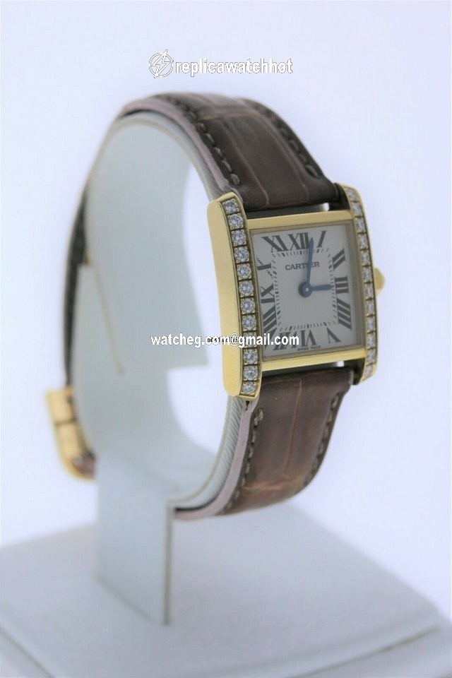 Cartier Tank Francaise Quartz Yellow gold WE100151 4
