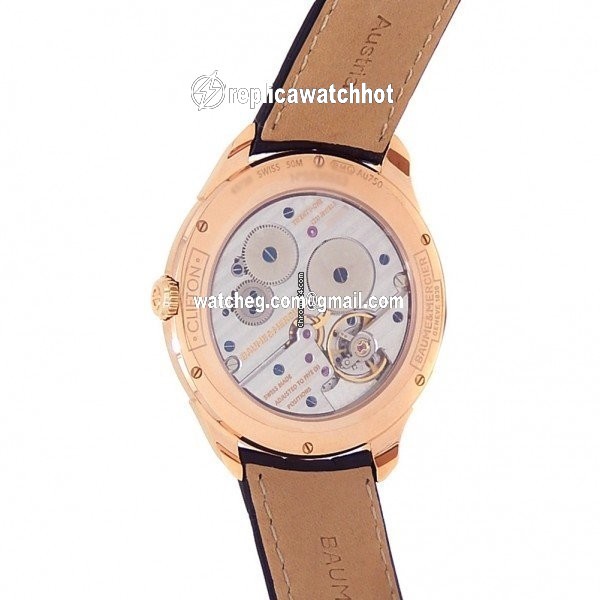 Baume & Mercier Clifton Mens watch Unisex Manual winding Rose gold M0A10060 4