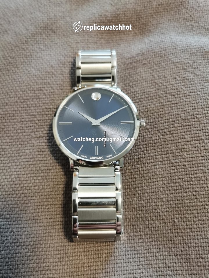 Movado Mens watch Unisex Quartz Steel 0607167 4