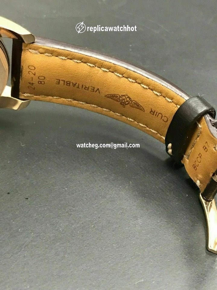 Breitling Transocean Chronograph Unitime Mens watch Unisex Automatic Rose gold RB0510 4