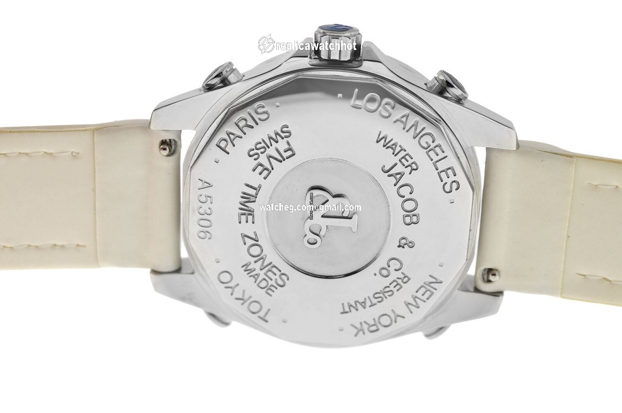 Jacob & Co. Five Time Zone Mens watch Unisex Quartz Steel JCM-54PDA 4
