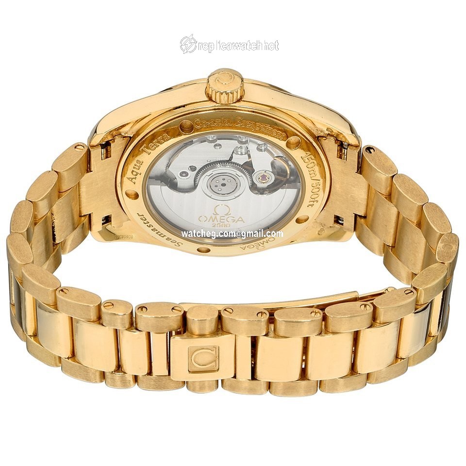 Omega Seamaster Aqua Terra Mens watch Unisex Automatic Yellow gold 2104.75.00 4