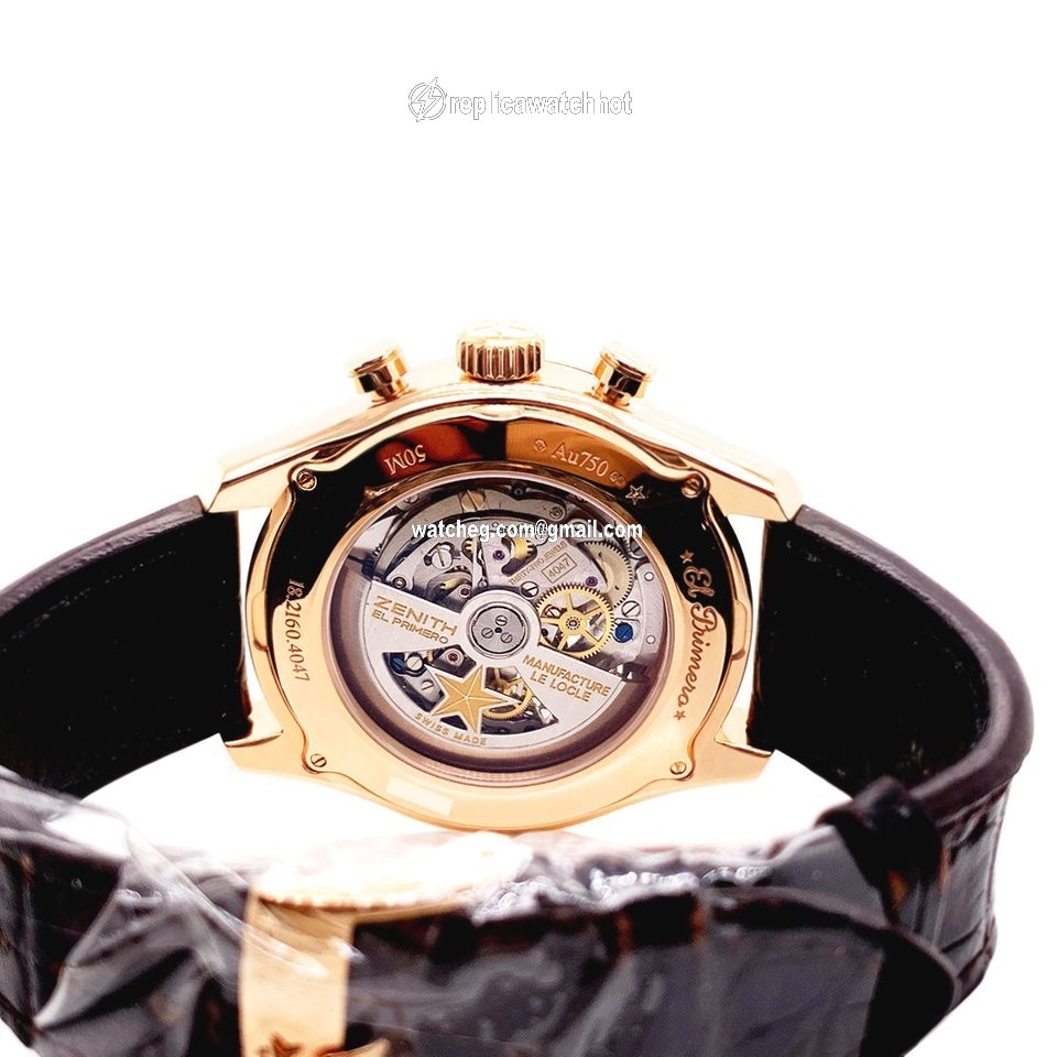 Zenith El Primero Chronomaster Mens watch Unisex Automatic Rose gold 18.2160.4047 01.C713 4
