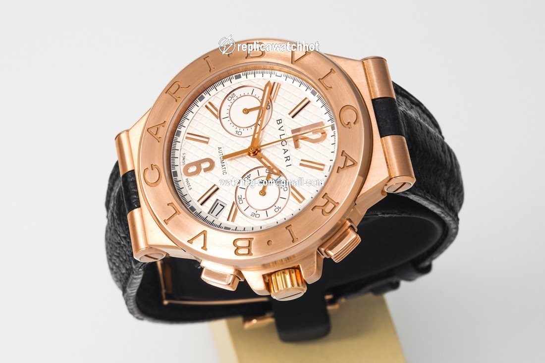 Bulgari Diagono Mens watch Unisex Automatic Rose gold DGP40C6GLDCH 4