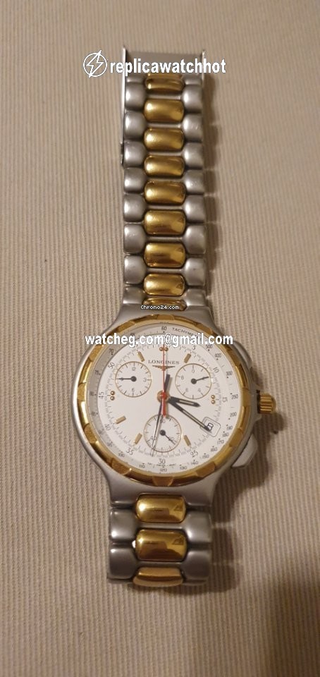 Longines Conquest Mens watch Unisex Quartz Gold Steel L1.614.3 4