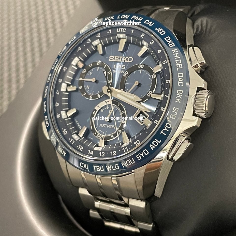 Seiko Astron GPS Solar Chronograph Mens watch Unisex Titanium SSE005J1 4