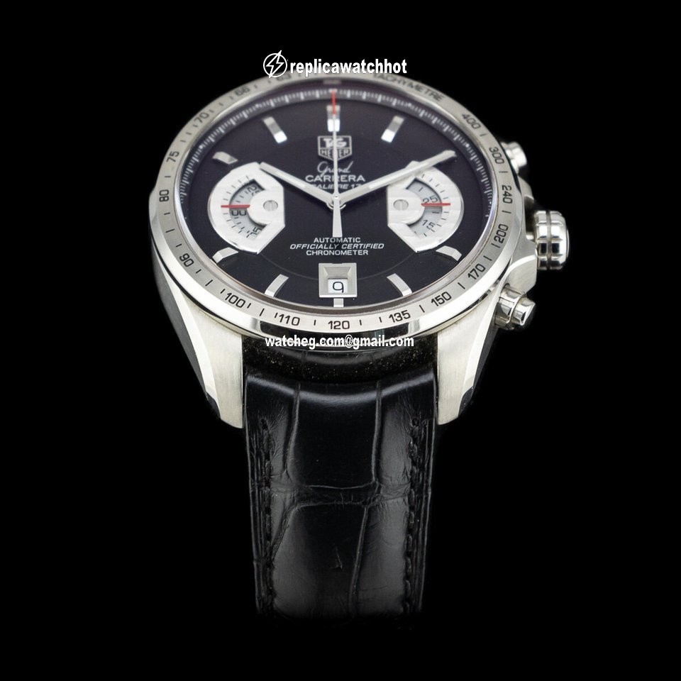 TAG Heuer Grand Carrera Mens watch Unisex Automatic Steel CAV211A.FC6225 4