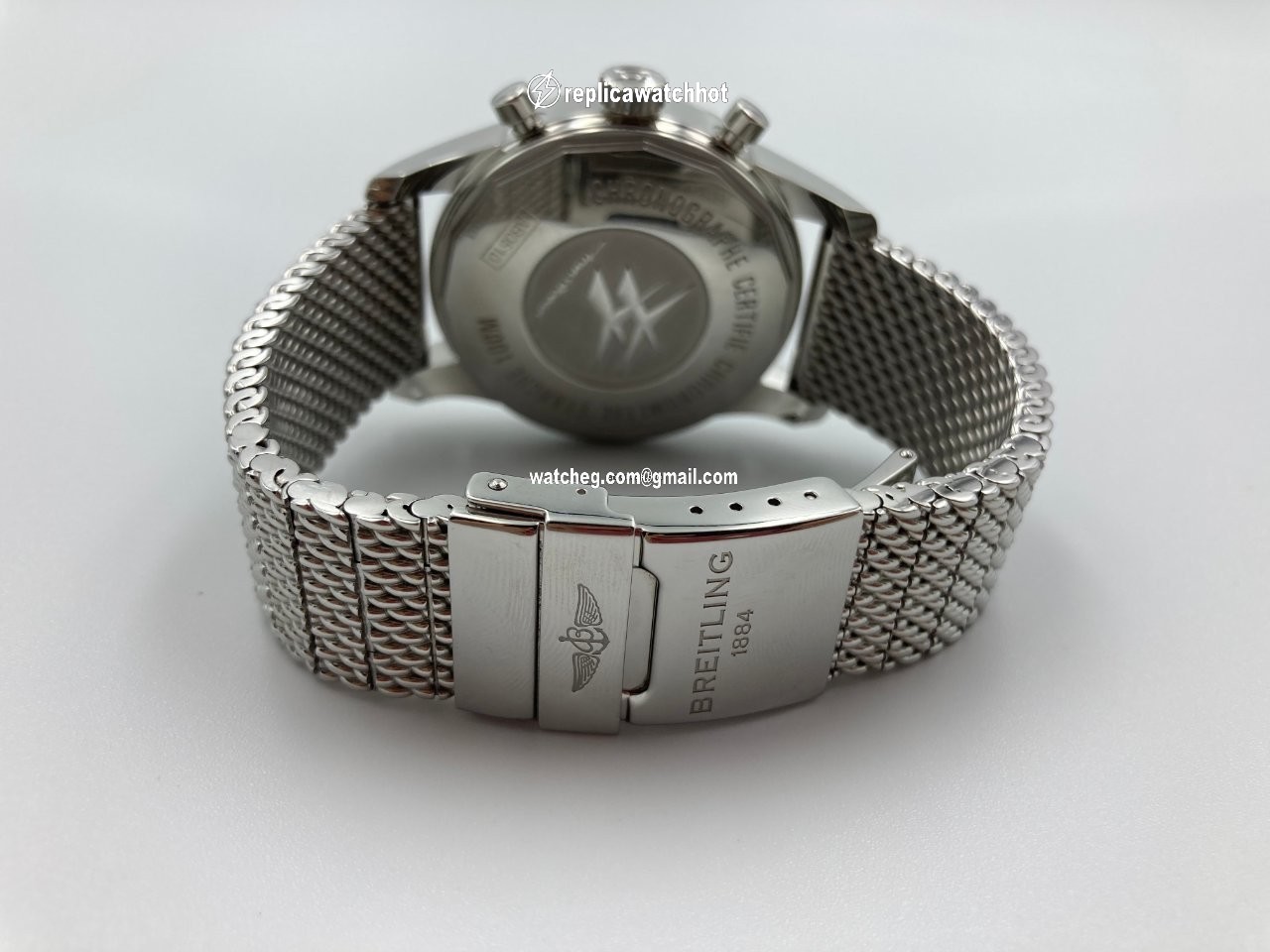 Breitling Transocean Chronograph Unitime Mens watch Unisex Automatic Steel AB0510U0 A732 152A 4