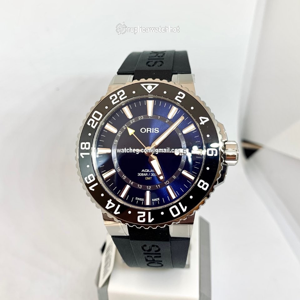 Oris Aquis GMT Date Mens watch Unisex Automatic Steel 01 798 7754 4135-07 4 24 64EB 4
