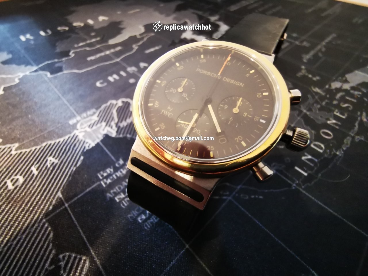 Porsche Design Mens watch Unisex Quartz Gold Steel 3720-002 4