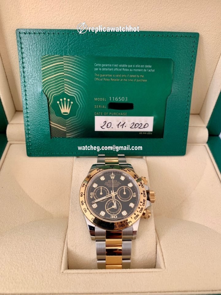 Rolex Daytona Mens watch Unisex Gold Steel Automatic 116503-0003 4