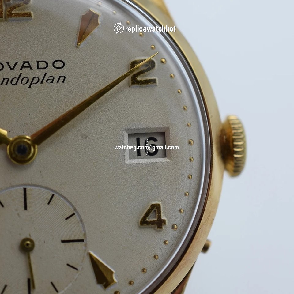 Movado Mens watch Unisex Manual winding Yellow gold Movado 13322 4