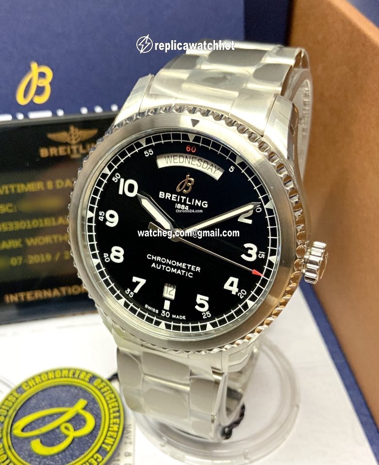 Breitling Aviator 8 Mens watch Unisex Automatic Steel A45330101B1X1 4