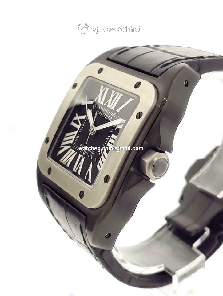 Cartier Santos 100 Mens watch Unisex Automatic Steel W2020010 4