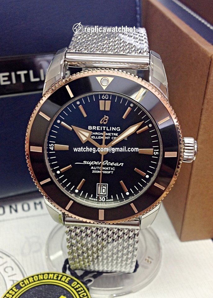 Breitling Superocean Heritage II 42 Mens watch Unisex Automatic Gold Steel UB2010121B1A1 4