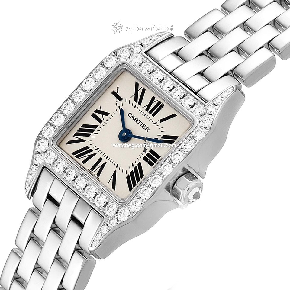 Cartier Santos Demoiselle Womens watch Quartz White gold WF9005Y8 4