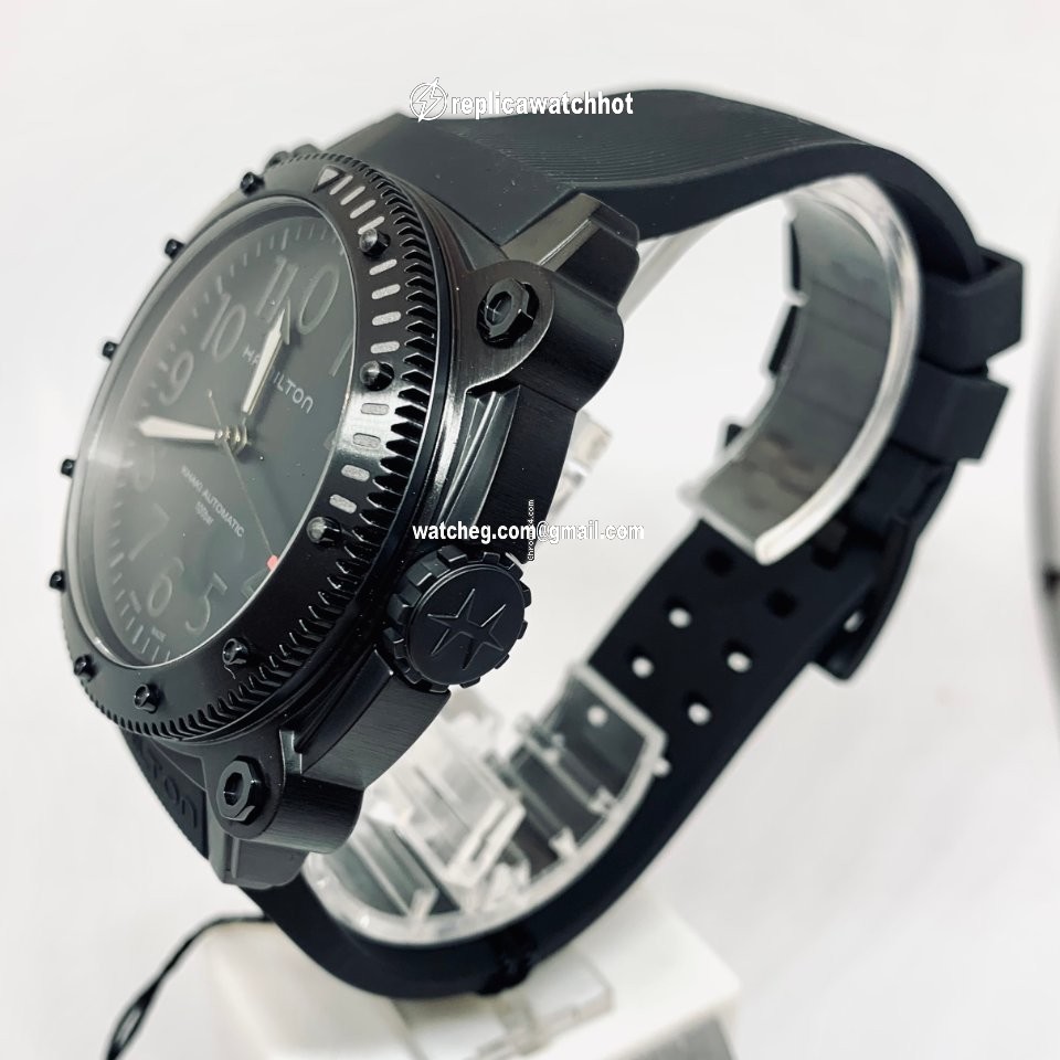 Hamilton Khaki Navy BeLOWZERO Mens watch Unisex Automatic Titanium H78505332 4