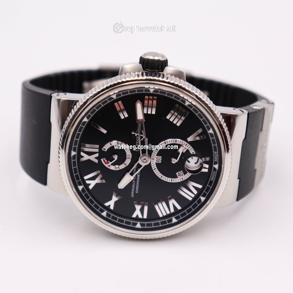 Ulysse Nardin Marine Chronometer Manufacture Mens watch Unisex Automatic Steel 1183-122-3 42 4