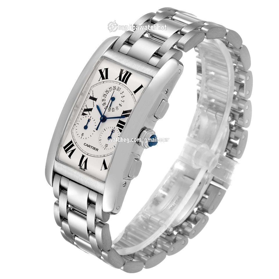 Cartier Tank Americaine Mens watch Unisex Quartz W26033L1 4