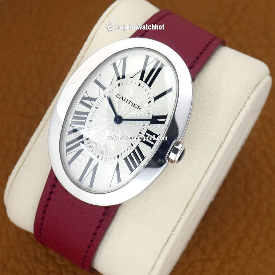 Cartier Baignoire Mens watch Unisex Manual winding White gold W8000001 4