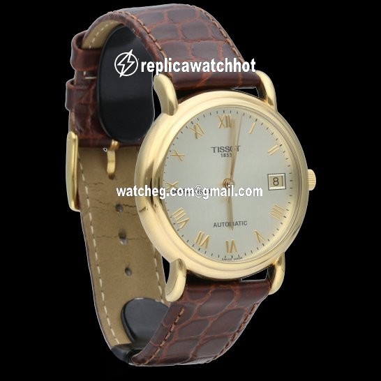 Tissot Carson Mens watch Unisex Automatic Yellow gold T0854073601100 4